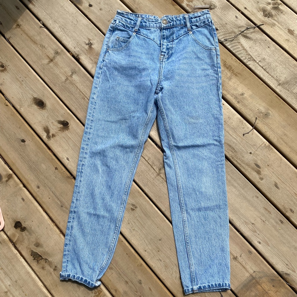 90’s western style light blue jeans -